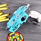 робот-бластер с мягкими пулями. игрушка (голубой)