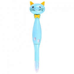 ручка шар. синяя "darvish" корпус в форме "кошки"