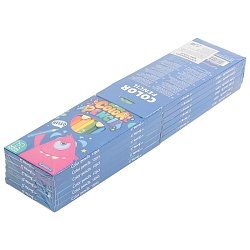 карандаши 12цв трёхгранный корпус "монстрики"