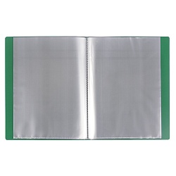 папка  40 файлов "brauberg" зелёная 0,6мм