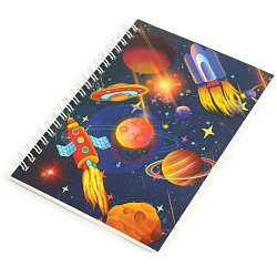 Блокнот 13*21см "Космос" с ручкой гелевой