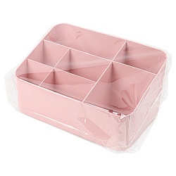 органайзер настольный пластиковый 7 отделений розовый