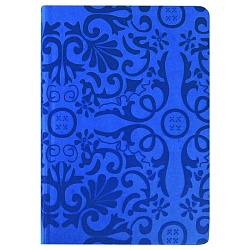 книжка записная 13,5*19см  "darvish" обложка кожзам тиснение с цветным срезом