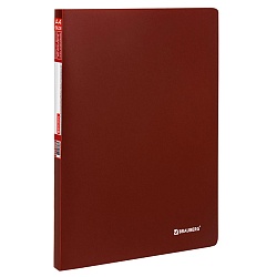 папка  20 файлов "brauberg" красная 0,5мм