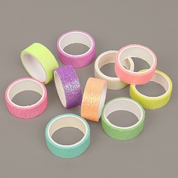 лента декоративная клейкая с блёстками 15мм*1м 10шт в наборе