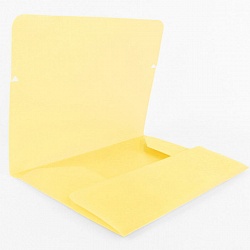 папка на резинке а4  ice жёлтая