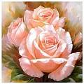 Алмазная  живопись "Darvish" 30*30см  Нежные розы