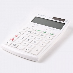 калькулятор настольный 12 разр. "darvish" 108*171*29мм  белый