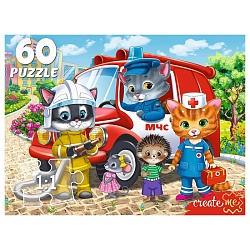 пазлы   60 элементов котята-спасатели №8
