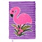 Блокнот 12*18,8см 60л "меховой" с рисунком из пайеток "фламинго"