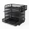 лоток металлический 5 секций + выдвижная полка+2 навесных органайзера цвет чёрный
