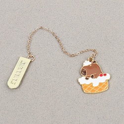 закладка металлическая "капибара"