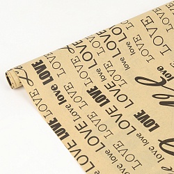 бумага упаковочная 3шт в наборе love