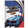 Блокнот 13*18 см 48л на спирали "Racing Car"
