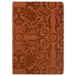 книжка записная 13,5*19см  "darvish" обложка кожзам тиснение с цветным срезом