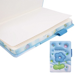 Блокнот А6  80л обложка "Цветы" с рисунком 3D эффект