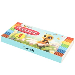 пластилин  6цв. "darvish" 120г со стеком