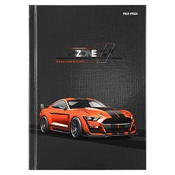 книжка записная  а5  80л "черно-оранжевый спорткар" 