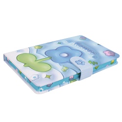 Блокнот 13*19 см 120л обложка "Цветы" с рисунком 3D эффект