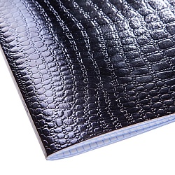 тетрадь  48л кл. "metallic тиснение croco" обложка бумвинил чёрная