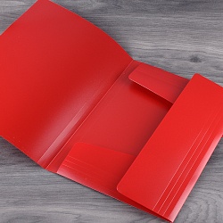 папка на резинке "officespace" красная 500мкм