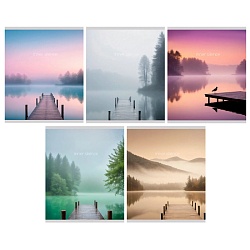 тетрадь  48л кл. "созерцание" обл. мелов. картон глянцевая ламинация