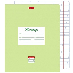 тетрадь  12л косая линия "пастель. салатовая" скругл. углы