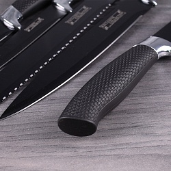 ножи в наборе 5шт. с ножницами, точилом и подставкой