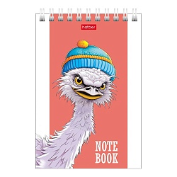 Блокнот А6  60л "Модные страусы" на гребне