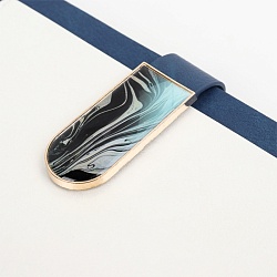 ежедневник а5 недатиров. 100л обложка кож.зам. на магнитной застёжке синий