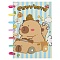 Блокнот 14*18см 80л на пластиковых кольцах "Капибары в машине"