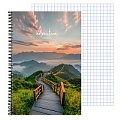 Тетрадь  А4  60л кл. на гребне "Красивая природа-3"