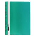 Папка-скоросшиватель с перфорацией А4 "Brauberg" 180мкм зелёная