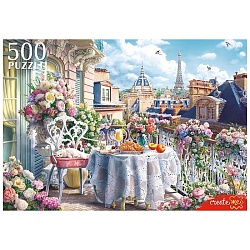 пазлы  500 элементов завтрак на балконе в париже