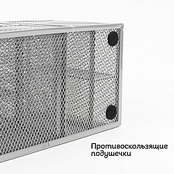 органайзер настольный металлический 8 отделений серый