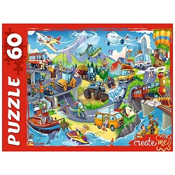 пазлы   60 элементов важный транспорт №8