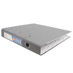 папка-регистратор  а4 5 см серая с мет. окантовкой