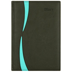 ежедневник 14*20,5см недатиров. 192л  обложка к/з двухцветный