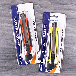 нож канцелярский 18мм "darvish" с металлическими направляющими