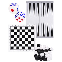 шашки и нарды  в пакете + 2 поля 28,5*28,5см