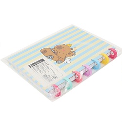 Блокнот 14*18см 80л на пластиковых кольцах "Капибары в машине"