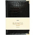 Ежедневник недатированный  А5 152л Grand croco (черный) обложка искусств. кожа , золотой срез мет.уг