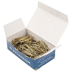 скрепки 25мм треугольные "бугинком" золотистые 100шт/уп  рб