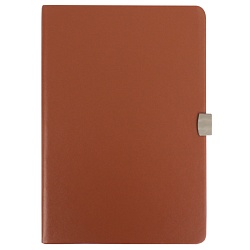 ежедневник а5 недатиров.  80л обложка кож.зам. на металлической застёжке