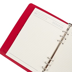 ежедневник а5 недатиров. 100л обложка кож.зам. на кольцах с магнитной застёжкой