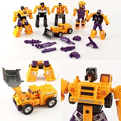 робот-трансформер 6в1 7 предметов. игрушка (уценка)