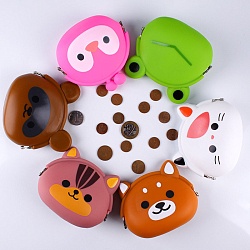 монетница "животные" силиконовая (6 видов) ассорти цвет