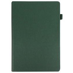 ежедневник а5 недатиров. 180л обложка кож.зам. зелёная