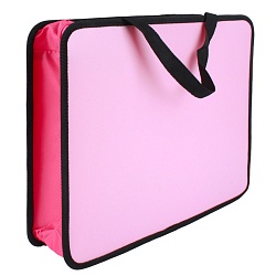 папка детская с ручками а4 пласт. с рисунком на молнии современная красавица