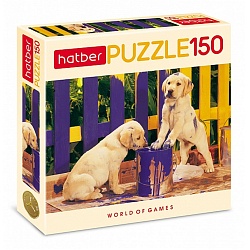 пазлы  150 элементов  любопытные щенки